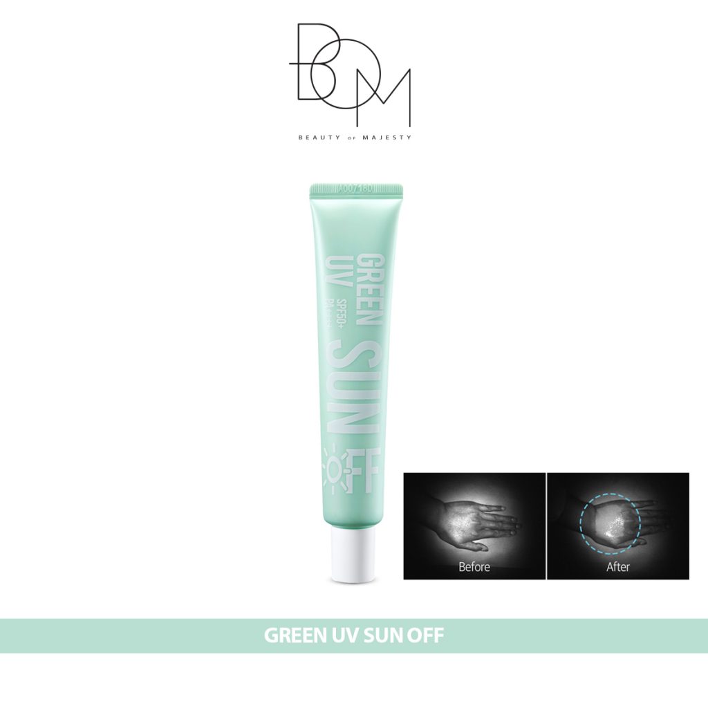 Beauty Of Majesty Green UV Sun Off SPF 50+ PA++++ Sun Screen Sun Block ...
